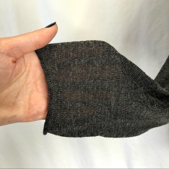 Free People linen blend semi sheer sweater blazer - Picture 6 of 11